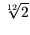 $ \sqrt[12]{2} $