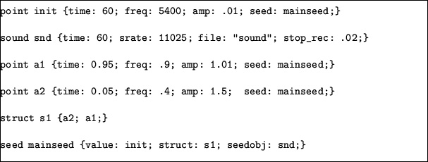 \begin{table}\frame{\begin{minipage}{6in}
{\singlespace \verbatiminput{audio/bark/bark.sc}}
\end{minipage}}
\end{table}